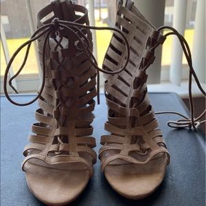 Boot lace up ankle boot sandals